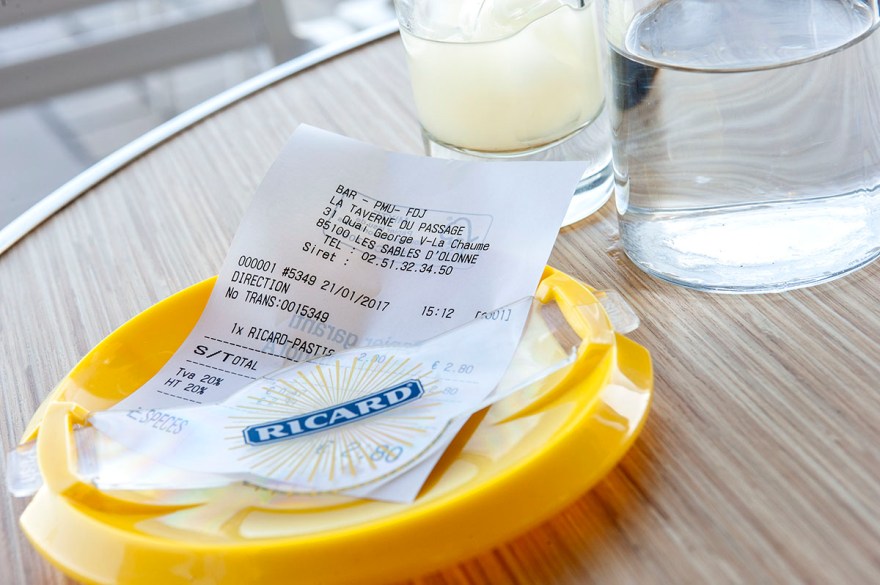 Im Cafe in Les Sables d'Olonne 2017