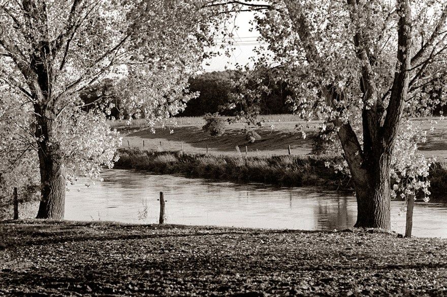 Die Lippe bei Wesel am Niederrhein